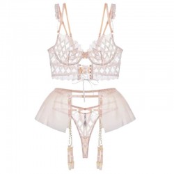 Bra and Panty Set Ruffle Lingerie Set 